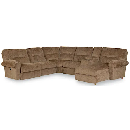 Reclining Sectional with Power Chaise